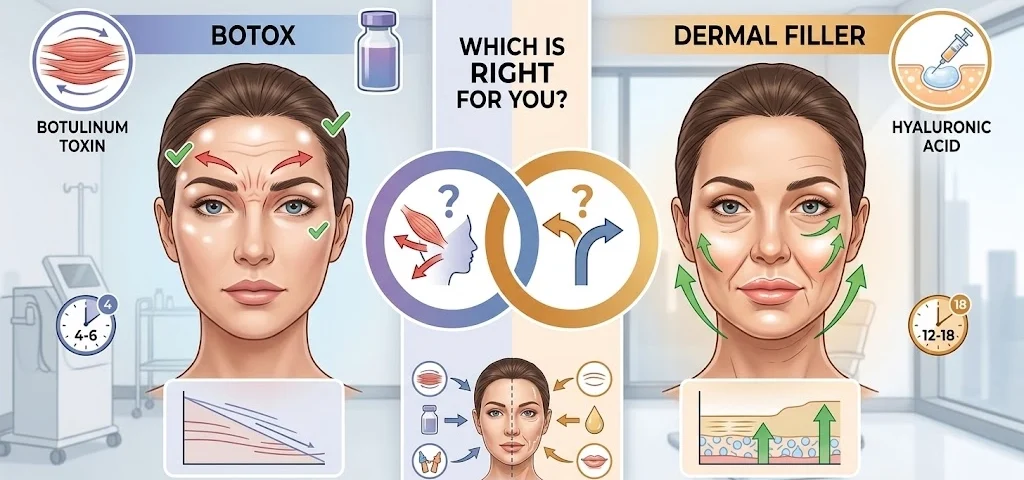 Comparison and combination of botox or fillers with Dr. Melis Ülger